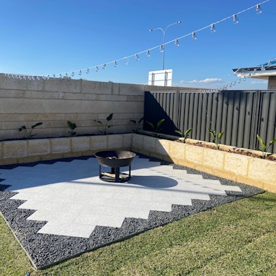White Granito Pavers