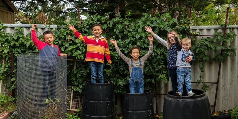 Kids in the garden