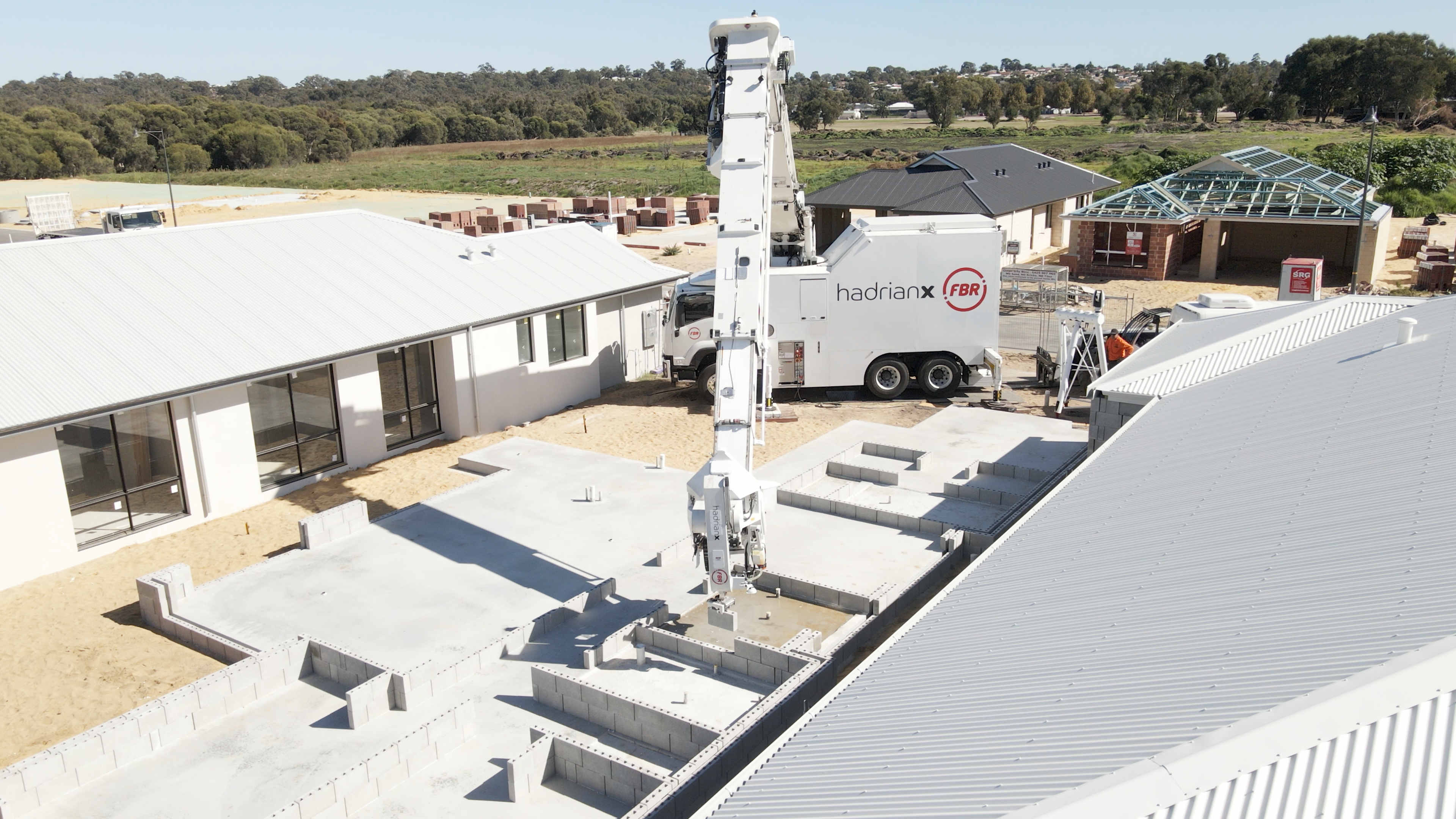 Upgraded Hadrian X® completes first house structure