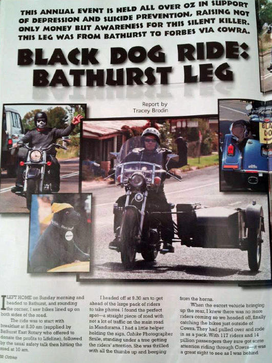 Black Dog Ride 1 Dayer 2015 Media Bathurst OzBike