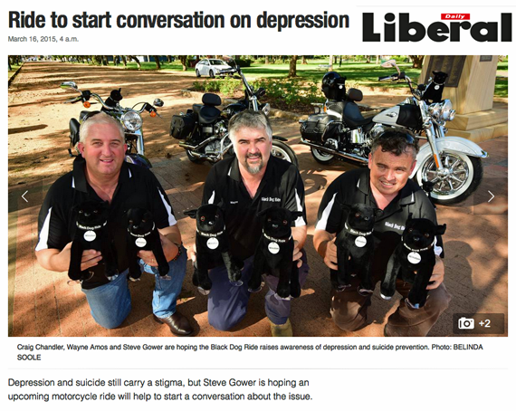 Black Dog Ride 1 Dayer 2015 Media Dubbo Daily Liberal