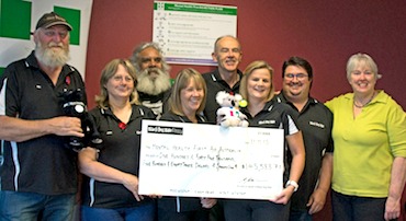 Black Dog Ride 2015 Cheque Presentation to MHFA