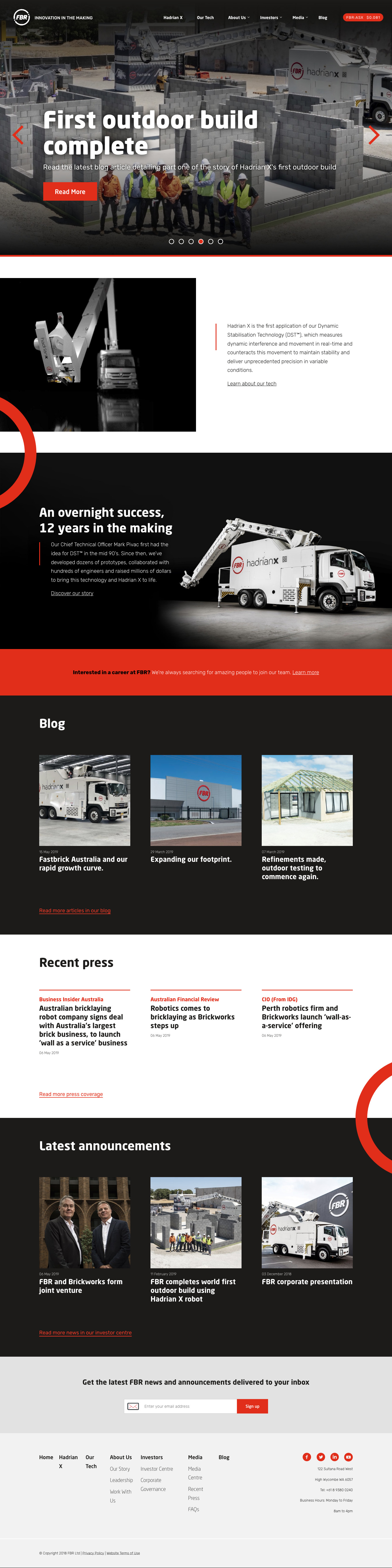 FBR home page